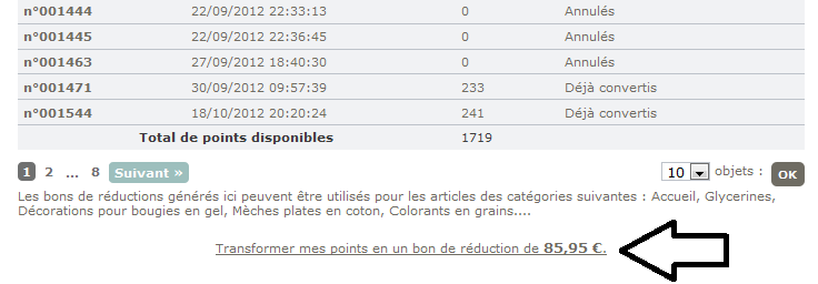 Comment transformer mes points de fidélité - Mondo Bougies