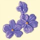 Décoration en cire Printemps - Violettes