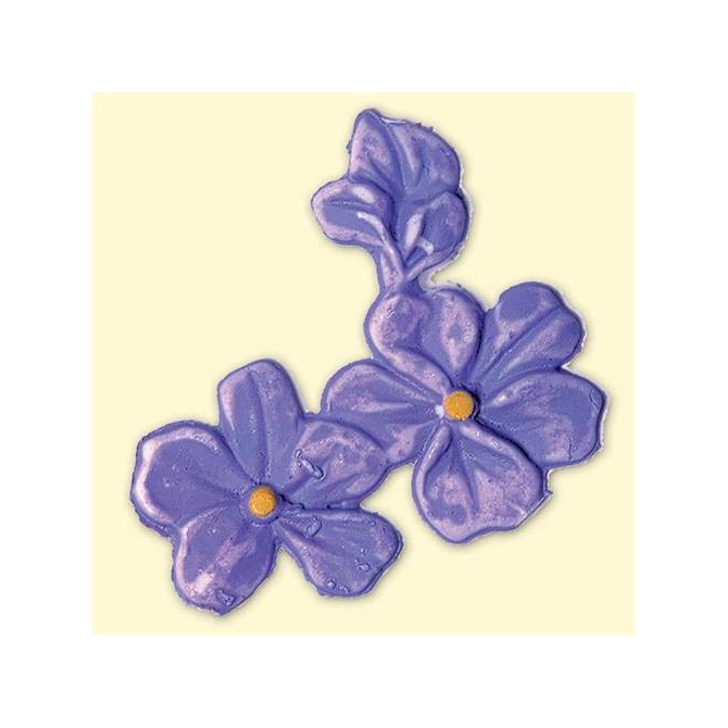 Décoration en cire Printemps - Violettes
