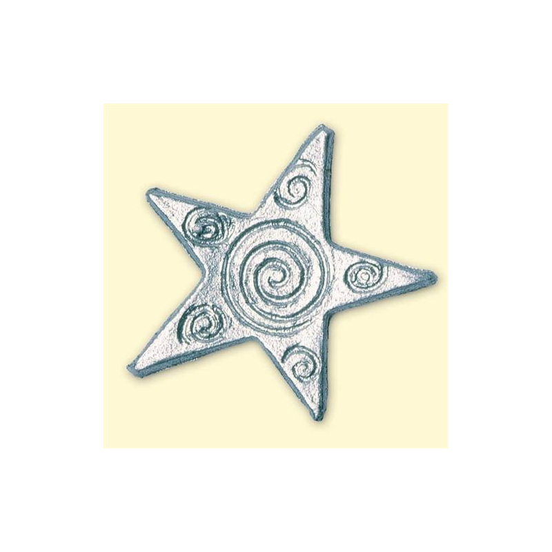 Motif de décoration Noël - Etoiles d'argent