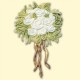Décoration en cire Mariage - Roses blanches