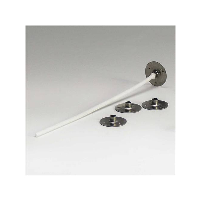 Lot de 20 socles en aluminium pour mèches en coton