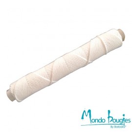 20 mèches à bougie cirée 20 cm - Blanc - Kiabi - 3.90€