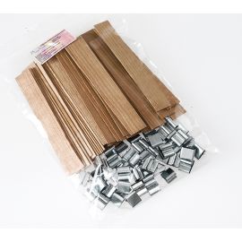 Mèche pour Bougie en Bois avec support 20 x 128 x 1 mm