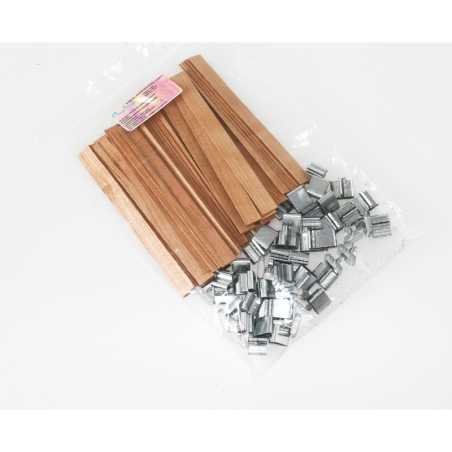 Mèches doubles en bois 12 x 128 x 1 mm