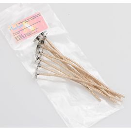 Mèche Cirée pour Bougie en Cire Végétale n°6 - Long. 120 mm