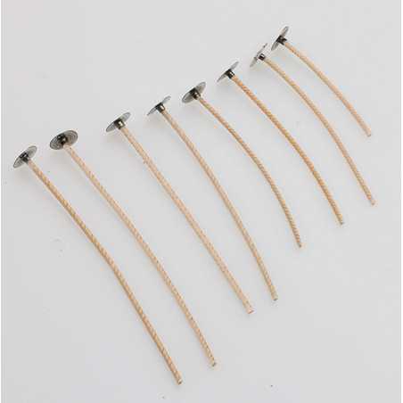 Mèches pour cire de soja, N. 8 - long. 140 mm