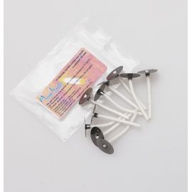 Mèches pour Cire d'Abeille 35 mm + support