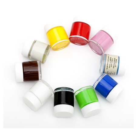 Peinture pour bougies couleur jaune