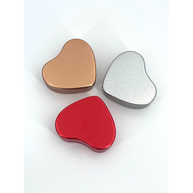 Boite Coeur Rouge en métal
