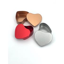 Boite Coeur Or Rose en métal