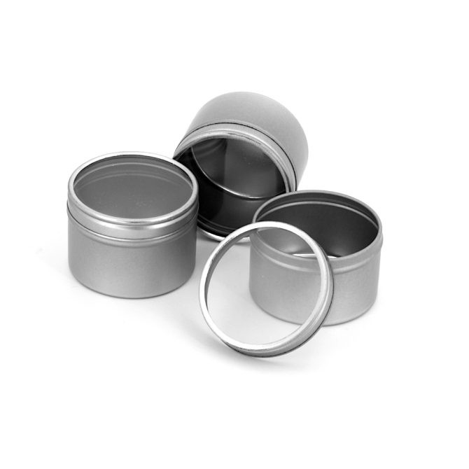 Boites 100 ml avec couvercle aluminium