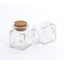 Mini carré 30 ml avec bouchon liège