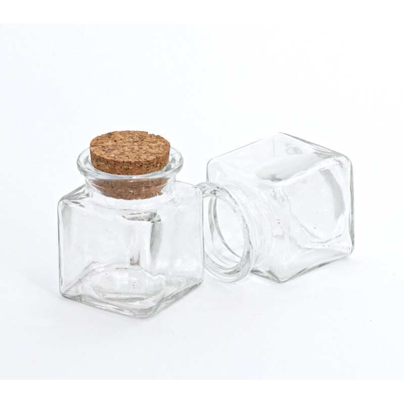 Mini carré 30 ml avec bouchon liège