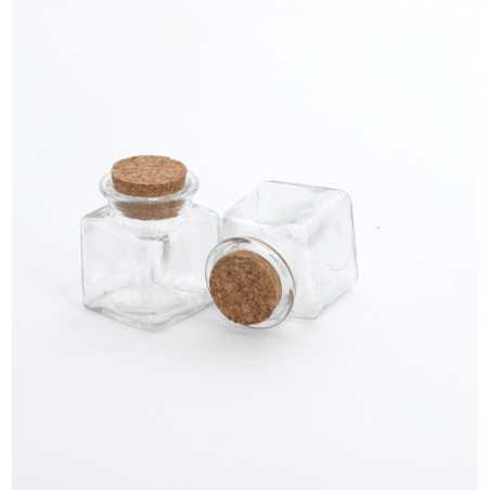 Mini carré 30 ml avec bouchon liège
