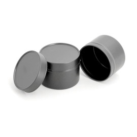 Boite Métal Noire 100 ml pour bougie