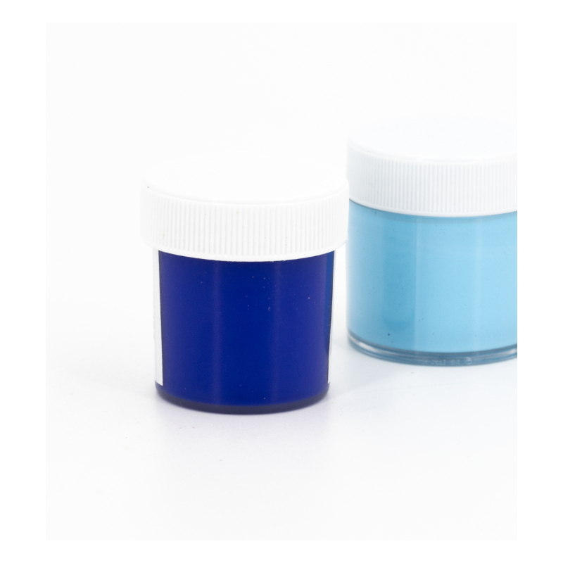 Peinture pour bougies couleur bleu