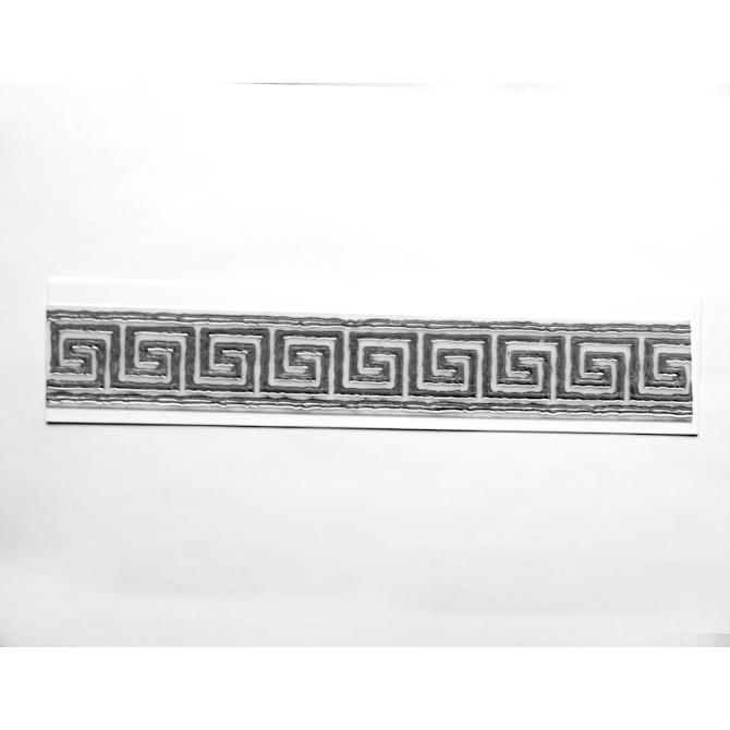 Bande de cire méandre couleur argent