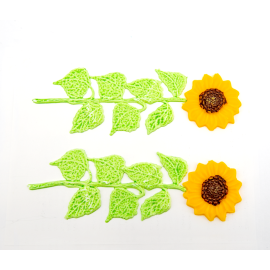 Décoration pour bougies en cire - Tournesol