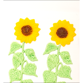 Décoration pour bougies en cire - Tournesol