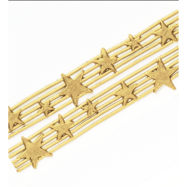 Frise d'Etoiles Dorée en Cire - Deco Bougies
