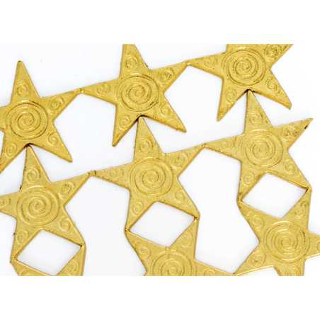 Motif de décoration Noël - Etoiles d'or