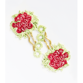 Rose Rouge en Cire