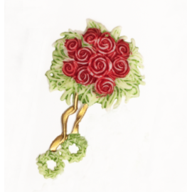 Rose Rouge en Cire