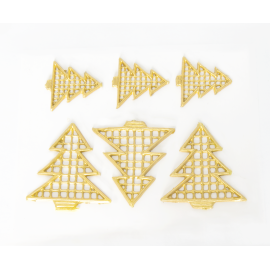 Sapins Dorés en Cire - Deco Bougies