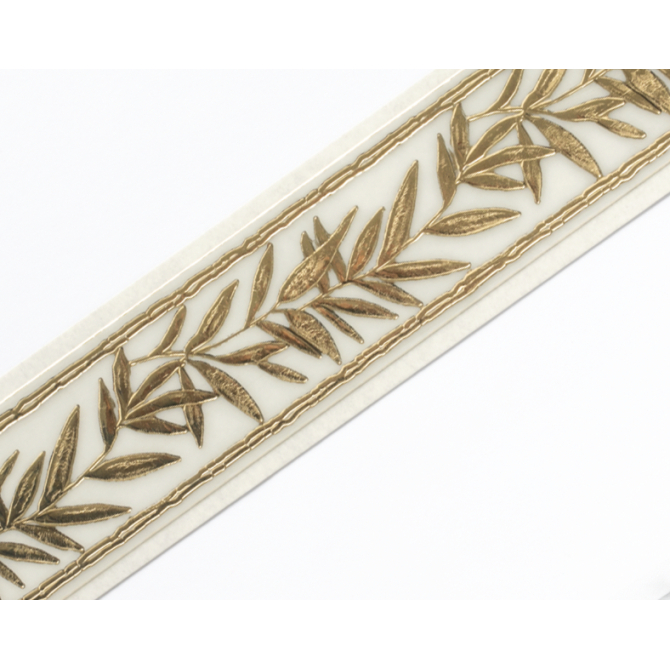 NOUVEAUTE' - Bande de cire décorative Branche d'olivier - couleur or
