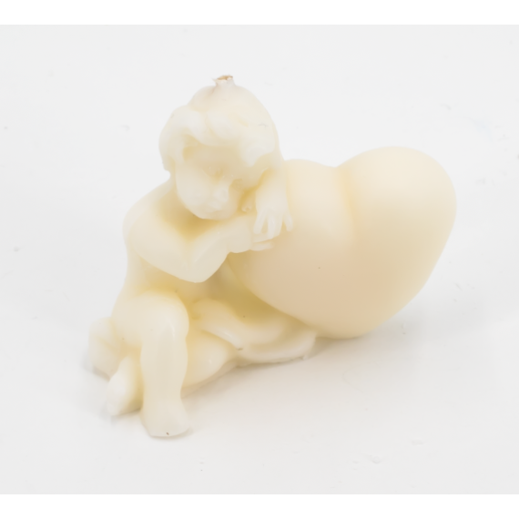 Moule pour bougies en Silicone Petit Ange avec Coeur
