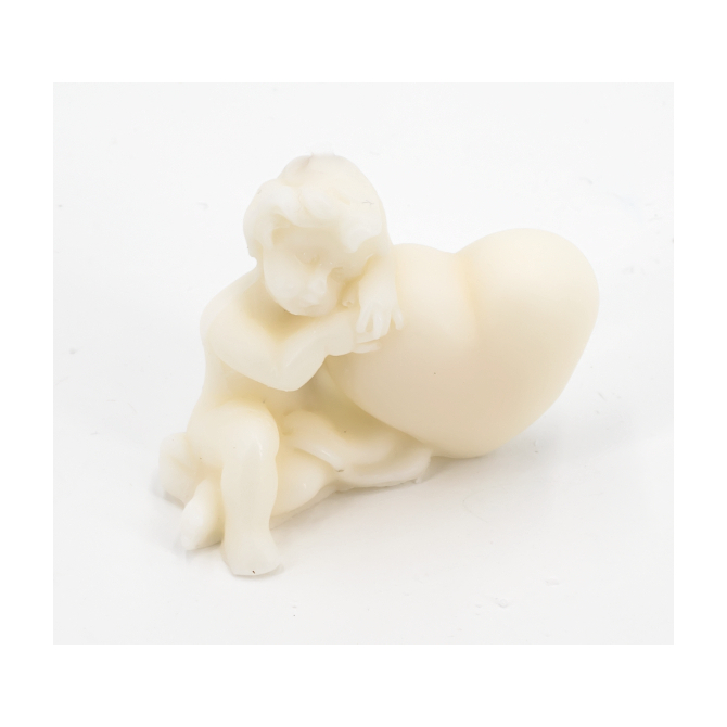 Moule pour bougies en Silicone Petit Ange avec Coeur