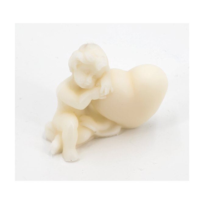 Moule pour bougies en Silicone Petit Ange avec Coeur
