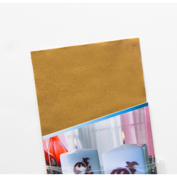 Feuilles de cire 200 x 100 mm - Or