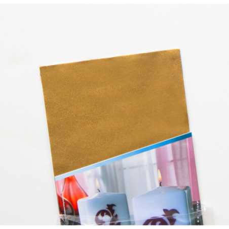 Feuilles de cire 200 x 100 mm - Or