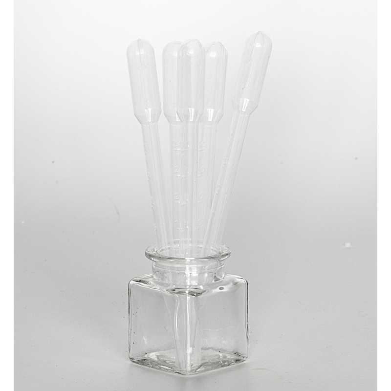 Lot de 5 Pipettes graduées pour colorants et parfums