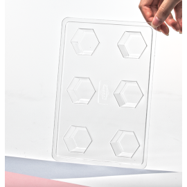 Moule pour bougies flottantes Hexagone