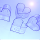 Moules coeurs pour bougies chauffe-plats