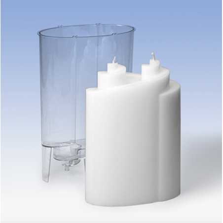 Moule pour Bougies Spirale Double  130 x 65 x 190 mm