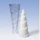 Moule pour Bougies Pyramide en Spirale