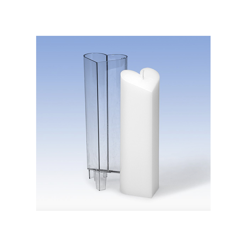 Moule pour bougies Cylindre en forme de Coeur