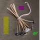 Mèches pour cire de soja*, N. 4 - long. 100 mm
