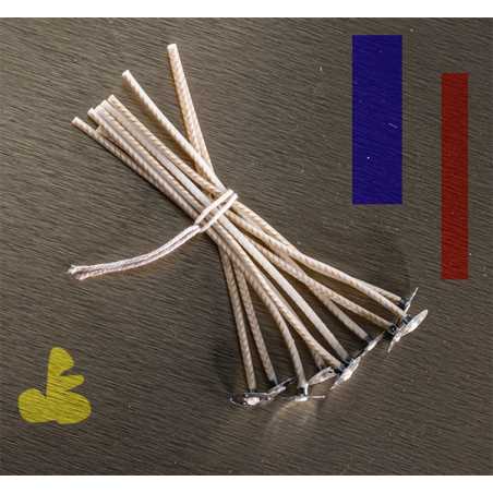 Mèches pour cire de soja, N. 5 - long. 120 mm