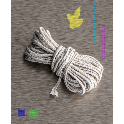 Mèche en coton N. 6 pour bougies en cire de soja