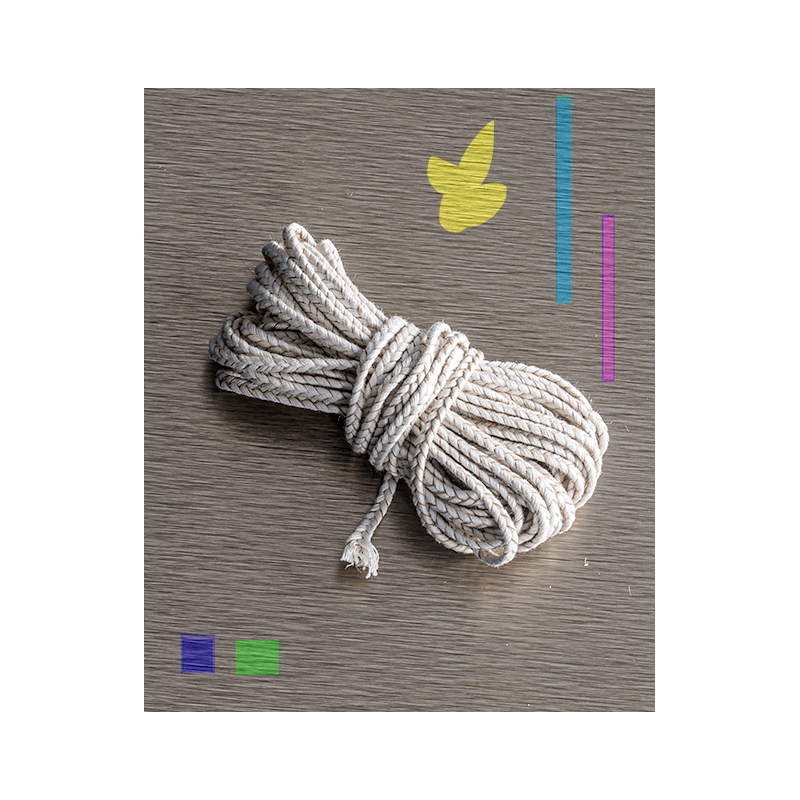 Mèche en coton N. 6 pour bougies en cire de soja