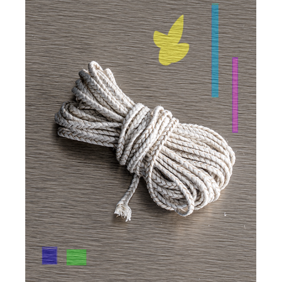 Mèche en coton N. 6 pour bougies en cire de soja