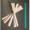 Mèches doubles en bois 12 x 128 x 1 mm
