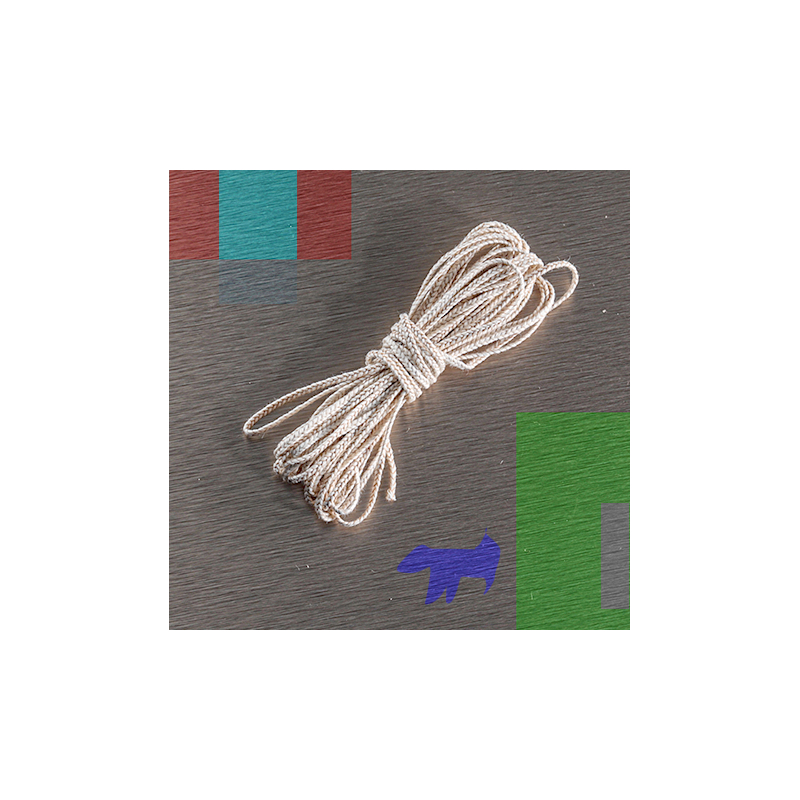 Mèche en coton N. 6 pour bougies en cire de soja