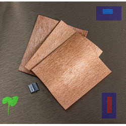 Mèches vagues en bois avec socle