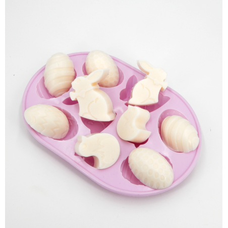 Moule en silicone Sujets de Pâques 